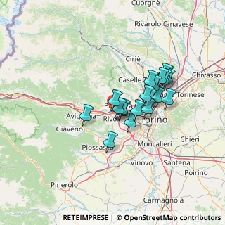 Mappa Via Rivoli, 10091 Alpignano TO, Italia (10.751)