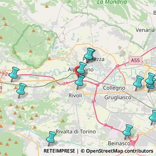Mappa Via Rivoli, 10091 Alpignano TO, Italia (5.95077)