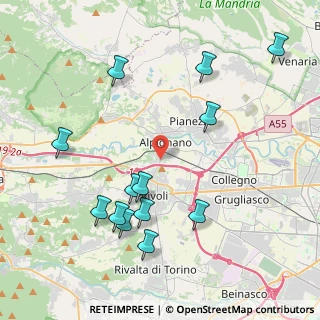 Mappa Strada Provinciale, 10091 Alpignano TO, Italia (4.58692)