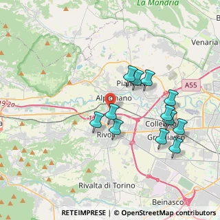 Mappa Via Rivoli, 10091 Alpignano TO, Italia (3.65917)