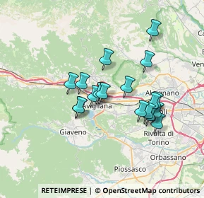 Mappa Via Francesca e Giovanni Falcone, 10051 Avigliana TO, Italia (5.89556)