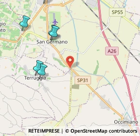 Mappa Strada Alessandria 190 San Germano di, 15040 Casale Monferrato AL, Italia (3.60538)