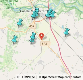 Mappa Strada Alessandria 190 San Germano di, 15040 Casale Monferrato AL, Italia (4.03364)