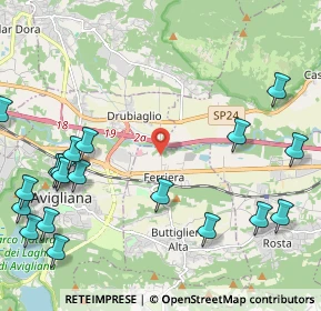 Mappa Via Dora Riparia, 10090 Buttigliera alta TO, Italia (2.989)