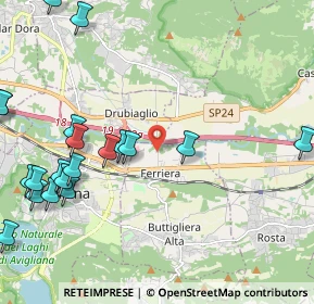 Mappa Via Dora Riparia, 10090 Buttigliera alta TO, Italia (2.822)