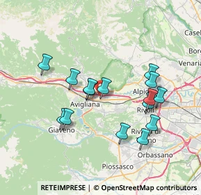 Mappa Via Dora Riparia, 10090 Buttigliera alta TO, Italia (6.81133)