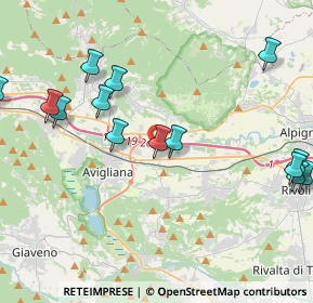 Mappa Via Dora Riparia, 10090 Buttigliera alta TO, Italia (4.955)