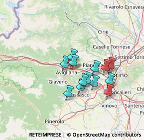 Mappa Via Dora Riparia, 10090 Buttigliera alta TO, Italia (10.71154)