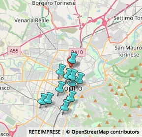 Mappa Largo Francesco Cigna, 10152 Torino TO, Italia (3.06545)