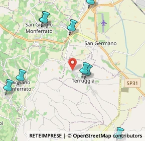 Mappa Strada Corte, 15030 Terruggia AL, Italia (3.6195)