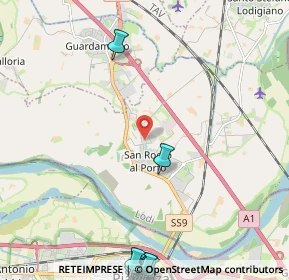 Mappa Via P. Borsellino, 26865 San Rocco al Porto LO, Italia (3.56167)