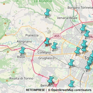 Mappa Strada S. Lorenzo, 10093 Collegno TO, Italia (6.47059)