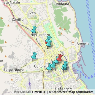 Mappa Via Alcide De Gasperi, 90100 Palermo PA, Italia (2.00727)