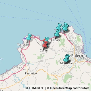 Mappa Via Dominici, 90044 Carini PA, Italia (6.94684)