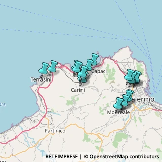 Mappa Via Dominici, 90044 Carini PA, Italia (7.8915)