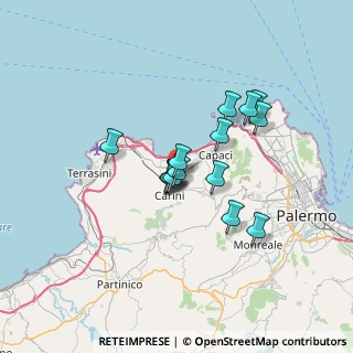 Mappa Via Dominici, 90044 Carini PA, Italia (5.594)