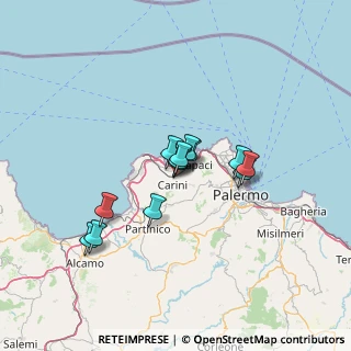 Mappa Via Dominici, 90044 Carini PA, Italia (10.41308)