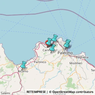 Mappa Via Dominici, 90044 Carini PA, Italia (30.79)