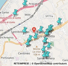 Mappa Via Professore, 98051 Barcellona Pozzo di Gotto ME, Italia (1.1015)