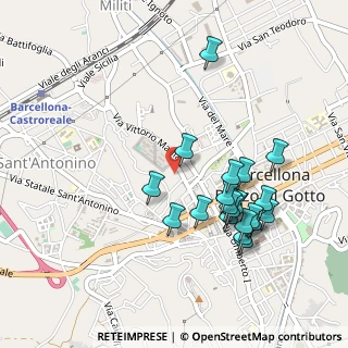 Mappa Via Professore, 98051 Barcellona Pozzo di Gotto ME, Italia (0.54)