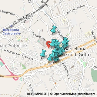 Mappa Via Professore, 98051 Barcellona Pozzo di Gotto ME, Italia (0.3095)