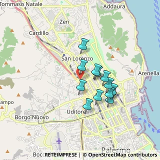 Mappa Via Monti Iblei, 90145 Palermo PA, Italia (1.51083)