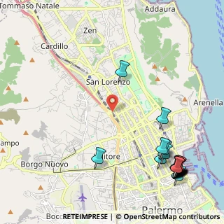 Mappa Via Monti Iblei, 90145 Palermo PA, Italia (3.44211)