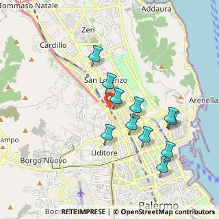 Mappa Via Monti Iblei, 90145 Palermo PA, Italia (1.98)