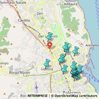 Mappa Via Monti Iblei, 90145 Palermo PA, Italia (2.695)