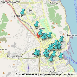 Mappa Via Monti Iblei, 90145 Palermo PA, Italia (2.253)