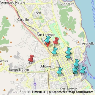Mappa Via Monti Iblei, 90145 Palermo PA, Italia (2.54182)