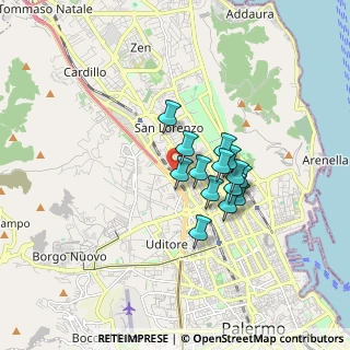 Mappa Via Monti Iblei, 90145 Palermo PA, Italia (1.32357)
