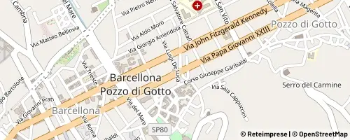 Mappa Barcellona Pozzo di Gotto