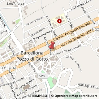 Mappa Via Papa Giovanni XXIII, 50, 98051 Barcellona Pozzo di Gotto, Messina (Sicilia)