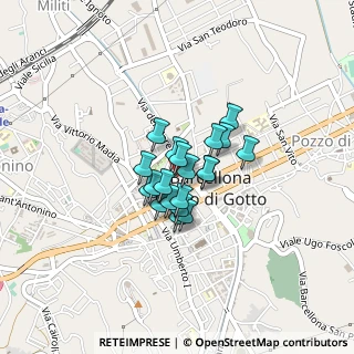 Mappa Via Trento, 98051 Barcellona Pozzo di Gotto ME, Italia (0.2625)