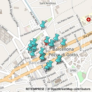 Mappa Via Trento, 98051 Barcellona Pozzo di Gotto ME, Italia (0.2065)