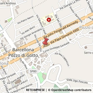 Mappa Via Papa Giovanni XXIII, 62, 98051 Barcellona Pozzo di Gotto, Messina (Sicilia)