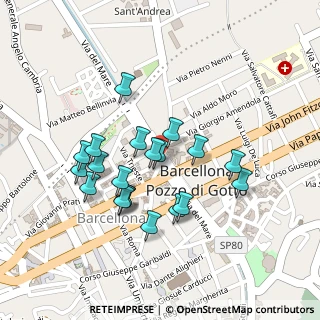 Mappa Via Arcodaci Tenente Colonnello, 98051 Barcellona Pozzo di Gotto ME, Italia (0.227)