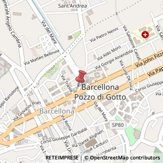 Mappa Via Mandanici, 122, 98051 Barcellona Pozzo di Gotto, Messina (Sicilia)