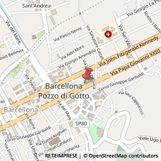 Mappa Via Papa Giovanni XXIII, 39, 98051 Barcellona Pozzo di Gotto, Messina (Sicilia)