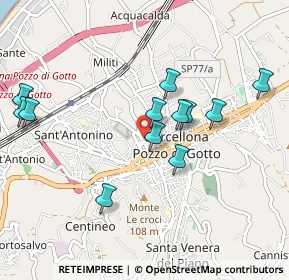 Mappa Piazza Stazione, 98051 Barcellona Pozzo di Gotto ME, Italia (1.04917)