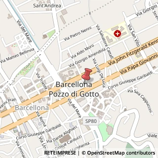 Mappa Via Don Luigi Sturzo, 9, 98051 Barcellona Pozzo di Gotto, Messina (Sicilia)