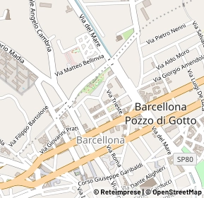 Mappa 98051 Barcellona Pozzo di Gotto ME, Italia (0.161)