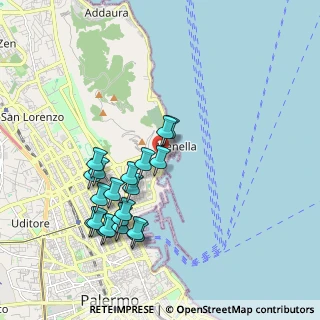 Mappa Via Papa Pio X, 90142 Palermo PA, Italia (2.1215)