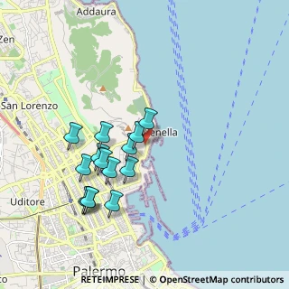 Mappa Via Papa Pio X, 90142 Palermo PA, Italia (1.95071)