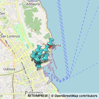 Mappa Via Papa Pio X, 90142 Palermo PA, Italia (1.63143)
