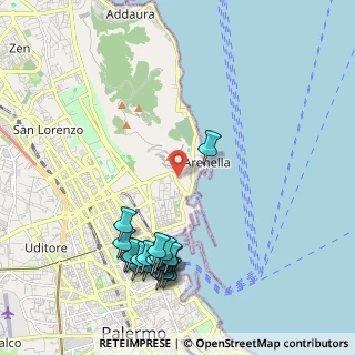 Mappa Via Pietro Bonanno, 90142 Palermo PA, Italia (2.727)