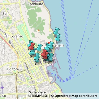 Mappa Via Pietro Bonanno, 90142 Palermo PA, Italia (1.328)
