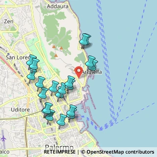 Mappa Via Pietro Bonanno, 90142 Palermo PA, Italia (2.291)