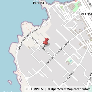 Mappa Via Giacomo Serpotta, 12/B, 90049 Terrasini, Palermo (Sicilia)